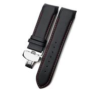 JZWCHQ 23 mm 23 mm 24 mm Curvate Curved Cand Fit per T035617 Cowhide Watch Strap Clasp Bracelets Men