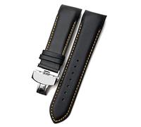 JZWCHQ 23 mm 23 mm 24 mm Curvate Curved Cand Fit per T035617 Cowhide Watch Strap Clasp Bracelets Men