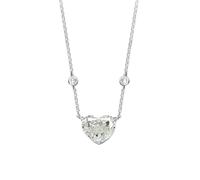 JZWCHQ 925 Argento Sterling da 10 * 12 mm aquamarina con Diamante ad Alta Diamante Fiore crollo a Ciondolo per Le Donne Gioielli Fini