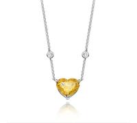 JZWCHQ 925 Argento Sterling da 10 * 12 mm aquamarina con Diamante ad Alta Diamante Fiore crollo Calibro a Ciondolo per Donne Gioielli