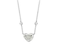 JZWCHQ 925 Argento Sterling da 10 * 12 mm aquamarina con Diamante ad Alta Diamante Fiore crollo Calibro a Ciondolo per Donne Gioielli