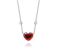 JZWCHQ 925 Argento Sterling da 10 * 12 mm aquamarina con Diamante ad Alta Diamante Fiore crollo Calibro a Ciondolo per Donne Gioielli