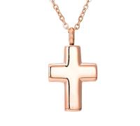 JZWCHQ 925 Collana di urna a Croce in Argento Sterling per Donne e Uomini, Collana di Cenere di Cenere a Croce a Croce di Preghiera di Preghiera, Collana a Croce per Cenere, collane di urna per