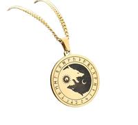 JZWCHQ 925 Collana Sterling Argento Yin Yang per Donne Uomini Tai Chi Yin Yang Collana Protezione Religiosa Protezione Yin Yang Collana Yin Yang Collana per Uomini Yin Yang Ciondolo