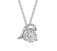 JZWCHQ Accessori 1 D Colore Blu Verde Rosa Collane con Ciondolo in moissanite per Donne Delfino da Donna - Compleanno di San Valentino