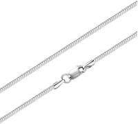JZWCHQ Accessori Collana Catene Collane a Catena in Argento Sterling per Donne per Pendenti a Catena Singola 1,5 mm a Larghezza di Serpente Catena, 60 cm