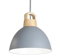 JZWCHQ Amen Country Style Candant Light - Creative Metal Hanging Lampada con Base con Base E27 per Studio, libreria, Isola da Cucina - Decorativo Chaner (Scuro) (Grigio)