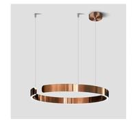 JZWCHQ Anelli a cerchio d'arte moderna Pierandole soffitto pendenti a LED illuminazione a LED per soggiorno scale hotel decorazione da appendere specchio (40 cm)