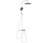 JZWCHQ Bagno Doccia Bagno Nascosto Bagno Dorato Rubinetto da Doccia a Parete Montato a LED Doccia ghisa con Pioggia Oro e Set di Doccia a Mano, Un colore-12 Pollici