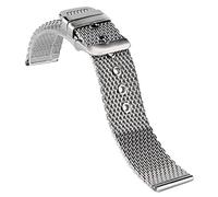 JZWCHQ Banda di orologi in acciaio inossidabile 20/22/24 mm per perno a perno di sostituzione del polso da polso a mesh orologio