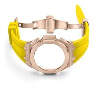 JZWCHQ Banda di orologi in gomma di terza generazione e custodia per orologi GA 2100 cinghia Solid Upgrade 3nd GA-2100 Origine della banda modificata Cina