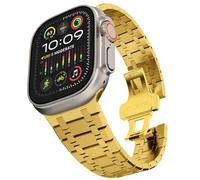 JZWCHQ Banda in acciaio inossidabile per Ultra 2 banda 49mm 45mm 44mm 42mm, cinturino in metallo con chiusura pieghevole per serie 9 8 7 6 5 4 3 2 1 Ultra/Ultra 2 uomini