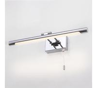 JZWCHQ Barra Luminosa cromata Lampada da Specchio lineare a LED per Bagno Luci Anteriori a Specchio Regolabili Sconce da Parete con Interruttore a Catena Lampade per armadietti a Specchio