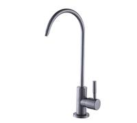 JZWCHQ Beretto per l'acqua Potabile Tap Tap Filter Taps Cuci per Il lavandino della Cucina per Il purificatore per Acqua 1/4, Colore Spazzolato