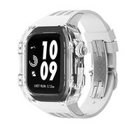 JZWCHQ Braccia di orologi in gomma in gambe chiara ， per banda 44mm 45mm Urban Sports Bracciale ， per IWatch Series S4 S6 SE S7 SPINTURA DI SEMPLICE