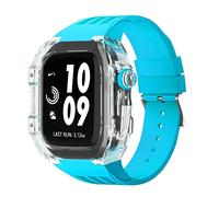 JZWCHQ Braccia di orologi in gomma in gambe chiara ， per banda 44mm 45mm Urban Sports Bracciale ， per IWatch Series S4 S6 SE S7 SPINTURA DI SEMPLICE