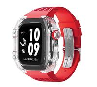 JZWCHQ Braccia di orologi in gomma in gambe chiara ， per banda 44mm 45mm Urban Sports Bracciale ， per IWatch Series S4 S6 SE S7 SPINTURA DI SEMPLICE