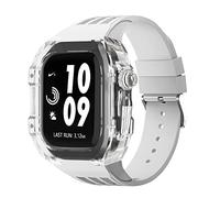 JZWCHQ Braccia di orologi in gomma in gambe chiara ， per banda 44mm 45mm Urban Sports Bracciale ， per IWatch Series S4 S6 SE S7 SPINTURA DI SEMPLICE
