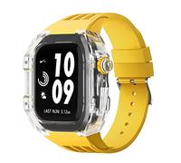 JZWCHQ Braccia di orologi in gomma in gambe chiara ， per banda 44mm 45mm Urban Sports Bracciale ， per IWatch Series S4 S6 SE S7 SPINTURA DI SEMPLICE