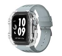 JZWCHQ Braccia di orologi in gomma in gambe chiara ， per banda 44mm 45mm Urban Sports Bracciale ， per IWatch Series S4 S6 SE S7 SPINTURA DI SEMPLICE