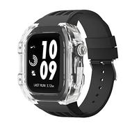 JZWCHQ Braccia di orologi in gomma in gambe chiara ， per banda 44mm 45mm Urban Sports Bracciale ， per IWatch Series S4 S6 SE S7 SPINTURA DI SEMPLICE