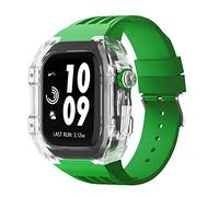 JZWCHQ Braccia di orologi in gomma in gambe chiara ， per banda 44mm 45mm Urban Sports Bracciale ， per IWatch Series S4 S6 SE S7 SPINTURA DI SEMPLICE