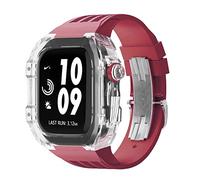 JZWCHQ Braccia di orologi in gomma in gambe chiara ， per banda 44mm 45mm Urban Sports Bracciale ， per IWatch Series S4 S6 SE S7 SPINTURA DI SEMPLICE