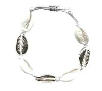 JZWCHQ Bracciale con conchiglie di gioielli - Bracciale artificiale con marcia per donne guscio di guscio di gioielli con filo 3 gioielli