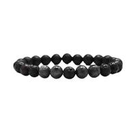 JZWCHQ Bracciale in pietra di gioielli Lava per uomo bracciali perle fatti a mano per donne yoga dono gioielli