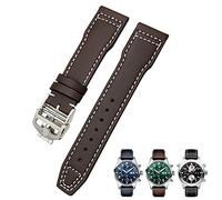 JZWCHQ Braccialetti da 20 mm da 21 mm adatto per orologi pilota Braccialetti Portugieser 18 cinghia blu morbida