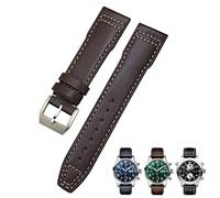 JZWCHQ Braccialetti da 20 mm da 21 mm adatto per orologi pilota Braccialetti Portugieser 18 cinghia blu morbida