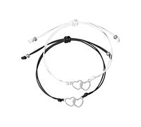 JZWCHQ Braccialetti di gioielli Stampa cardiaco Bracciale doppio per irradiazione Coppia luminosa Tartan a mano