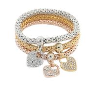 JZWCHQ Braccialetti gioielli fatti a mano gemme semi gemma da 8 mm perle rotonde bracciale elastico 7 "unisex jy8035-04e