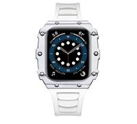 JZWCHQ Canccata+custodia in fibra di carbonio per 41 mm 45 mm 44 mm 44 mm Kit banda Bracciale business per iwatch 8 7 SE 6 5 4