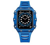 JZWCHQ Canccata+custodia in fibra di carbonio per 41 mm 45 mm 44 mm 44 mm Kit banda Bracciale business per iwatch 8 7 SE 6 5 4