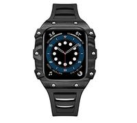 JZWCHQ Canccata+custodia in fibra di carbonio per 41 mm 45 mm 44 mm 44 mm Kit banda Bracciale business per iwatch 8 7 SE 6 5 4