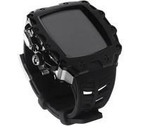JZWCHQ Case di orologi in lega+banda di orologi in silicone , per SE 8/7/6/4 45mm 44mm, kit di sostituzione della cinghia di orologio in metallo in metallo rm per uomini donne