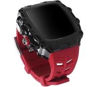 JZWCHQ Case di orologi in lega+banda di orologi in silicone , per SE 8/7/6/4 45mm 44mm, kit di sostituzione della cinghia di orologio in metallo in metallo rm per uomini donne