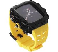 JZWCHQ Case di orologi in lega+banda di orologi in silicone ， per SE 8/7/6/4 45mm 44mm, kit di sostituzione della cinghia di orologio in metallo in metallo rm per uomini donne