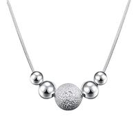 JZWCHQ Catena di Serpenti da 18 Pollici Glassata Rotonda Collana a Sospensione per Perle per la Donna Regalo di gioielleria