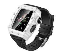 JZWCHQ Cinghia di modifica per kit mod 45 44mm 40mm 41 mm cornice paraurti custodia di lusso elastico iwatch serie 7 se 6 5 4 3 set