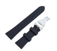 JZWCHQ Cinghia di orologio da 20 mm da 22 mm con fibbia in oro d'oro di orologio in silicone morbido impermeabile per tudor T17 PRC100 cinghia