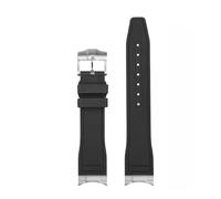JZWCHQ Cinghia di orologio fluororubber in bocca ad arco compatibile con Tudor Black Bay M79230R M79363N Canda di guardia 20 21mm 22mm FKM Bracciale per uomini (Endinglink-Gold, 22 mm)