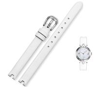 JZWCHQ Cinghia di orologio in hide è adatto per il cinturino intaccato tissot 1853 flamenco serie T003/209 Women Watch Chain 8 10 12mm nero