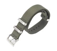 JZWCHQ Cinghia di orologio in nylon 20mm 22mm in tessuto sport watchband intrecciato cintura da braccialetto da orologio in nylon (nero, 22 mm)