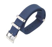 JZWCHQ Cinghia di orologio in nylon 20mm 22mm in tessuto sport watchband intrecciato cintura da braccialetto da orologio in nylon (nero, 22 mm)