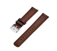 JZWCHQ Cinghia di orologio in pelle da 20 mm 22 mm a rilascio rapido in pelle smart watchbands compatibile con orologio tradizionale (vino rosso BK, 20 mm)
