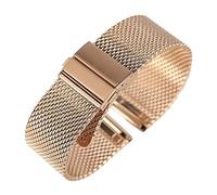 JZWCHQ Cinghia d'oro 18 mm/20 mm/22 mm in oro in oro in oro rosa gancio con fibbia in acciaio in acciaio in acciaio in acciaio rosa cintura