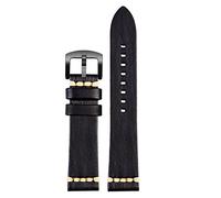JZWCHQ Cinta di orologio in pelle vera fatta a mano 20mm 22mm24 per cittadino Omega Mido GT maschi di guardia da guardia blu marrone grigio grigio