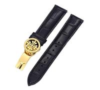 JZWCHQ Cinta d'oro in pelle genuina 19mm 20mm 22 mm di orologeria per bande di Philippe Wath con acciaio inossidabile schieramento uomini di chiusura da donna Origine cinese